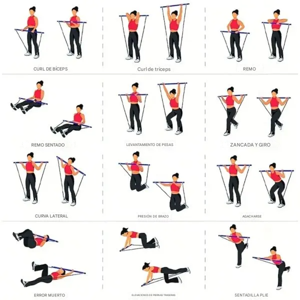 Barra de Pilates Multifuncional Fitzen®