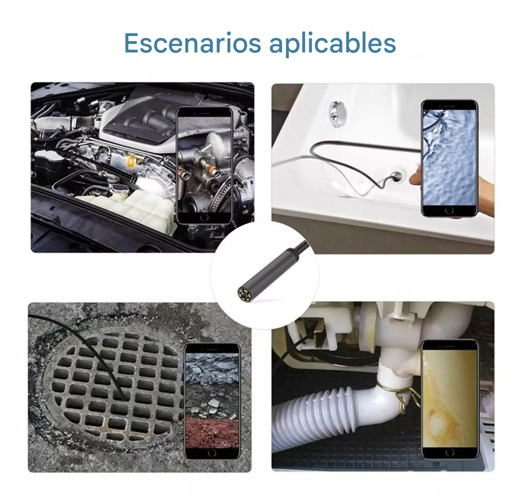 Cámara endoscópica impermeable de alta resolución