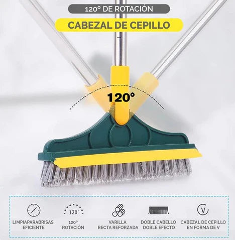 Cepillo Limpieza 2 En 1 con Rotacion 120°