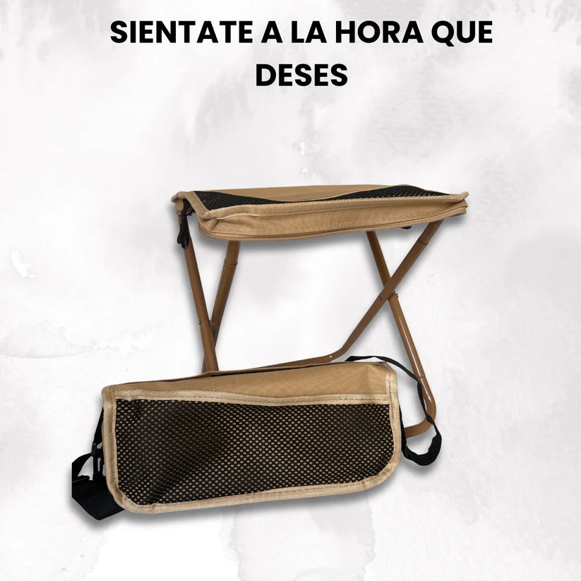 Go seat®- Sientate en cualquier lugar con la silla plegable de hierro
