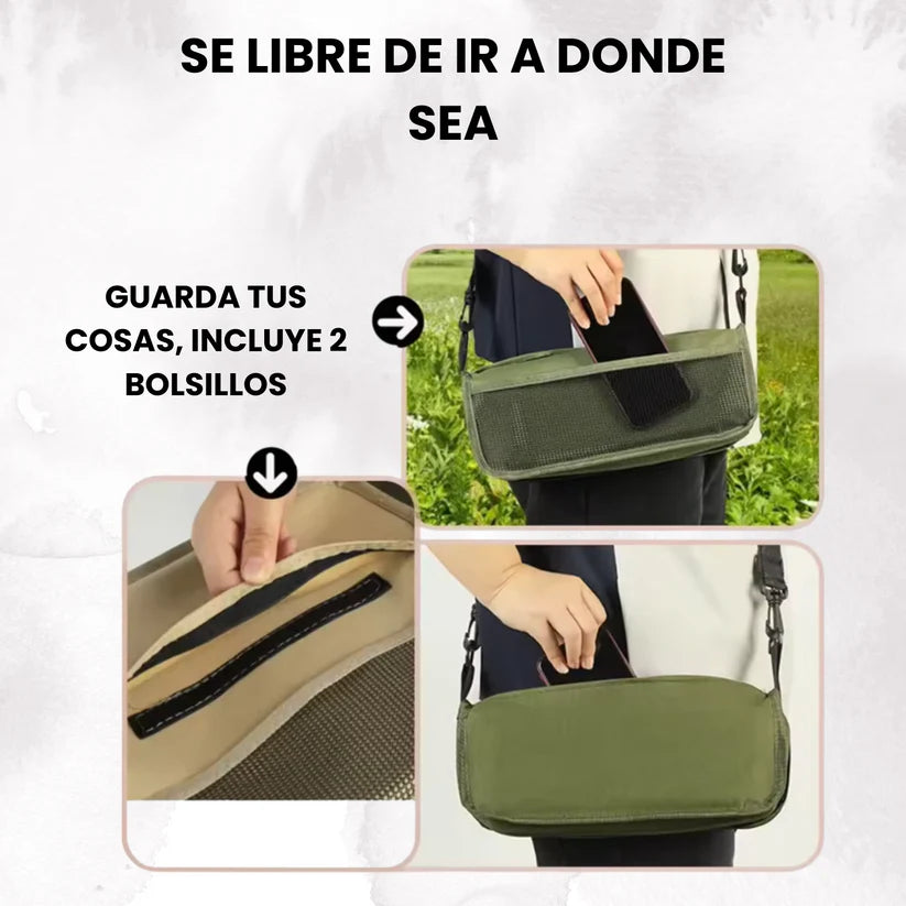 Go seat®- Sientate en cualquier lugar con la silla plegable de hierro