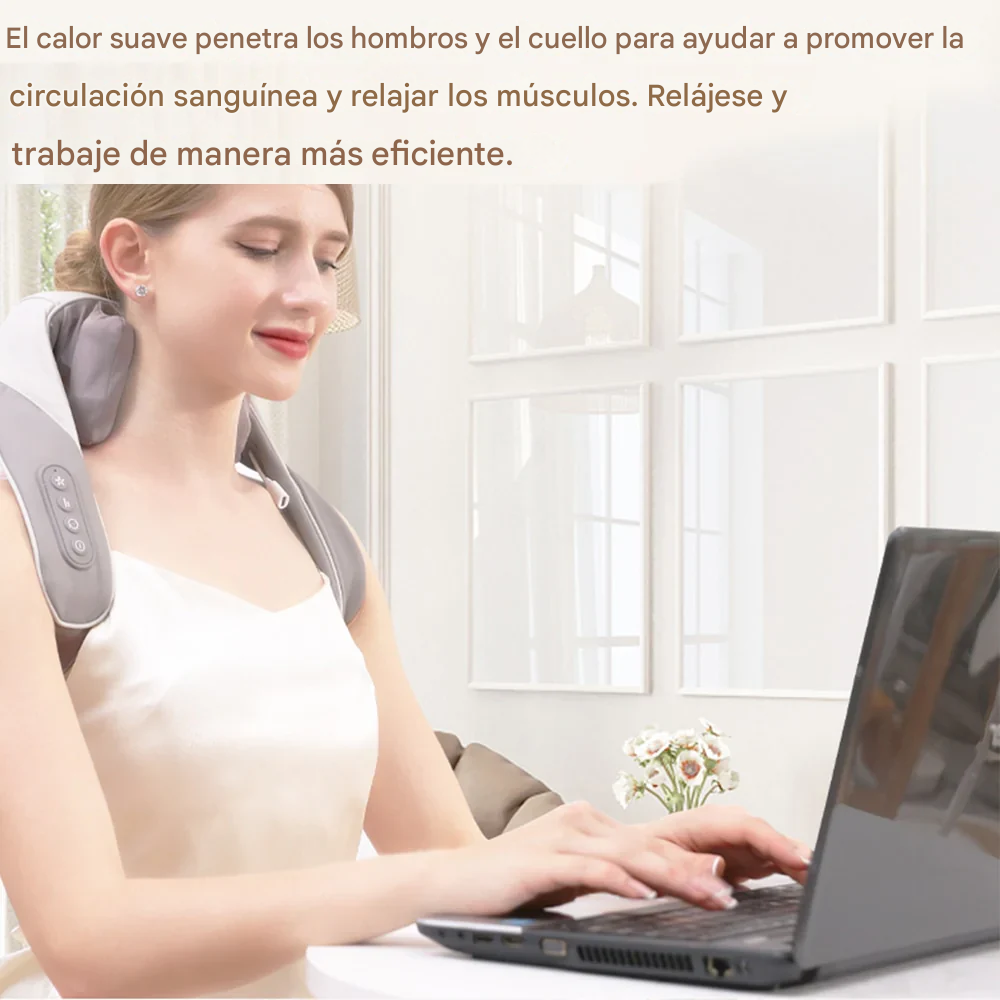 CalmaActiva®: Masajeador de Cuello Recargable