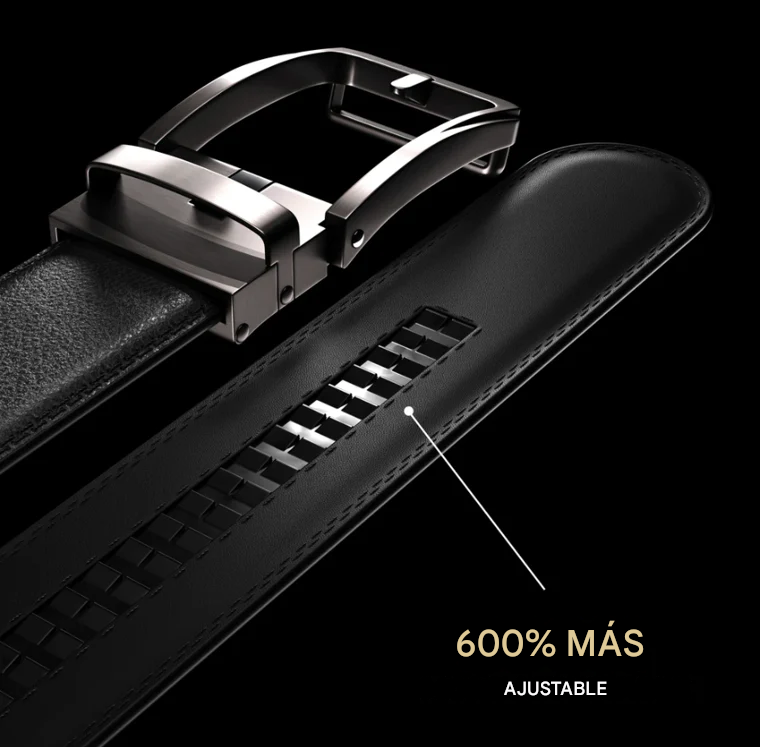 Cinturón de Cuero con Hebilla Automática Monarca Belt®