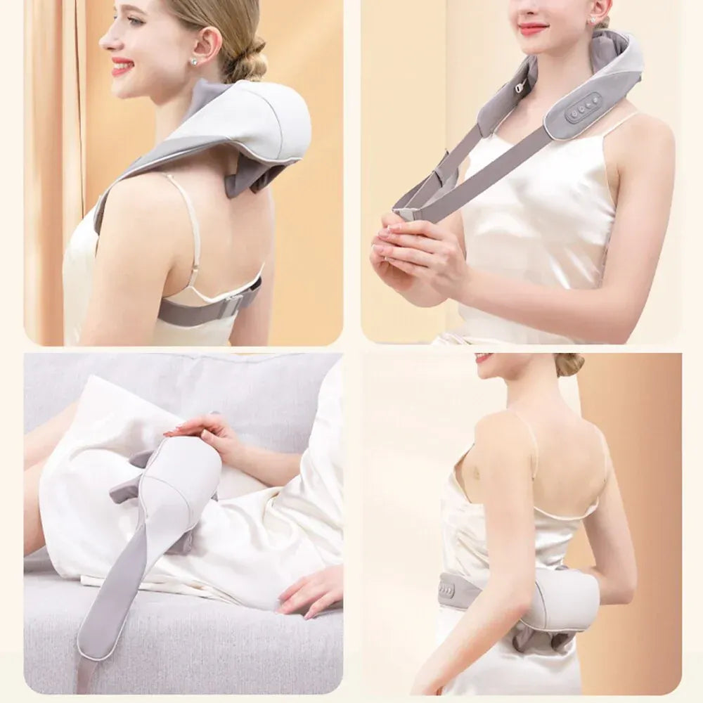 CalmaActiva®: Masajeador de Cuello Recargable