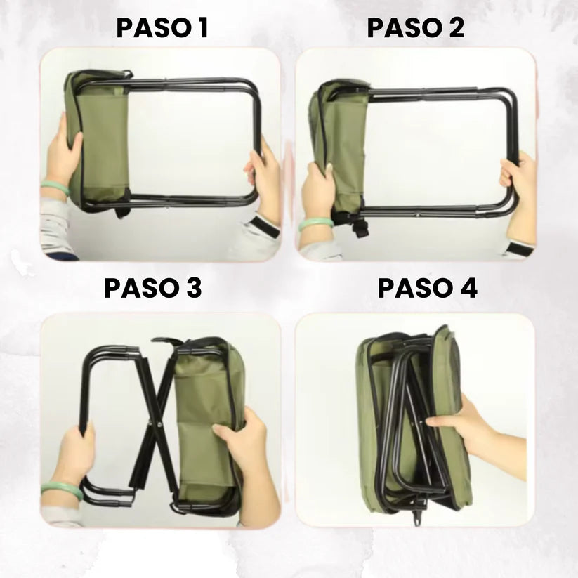 Go seat®- Sientate en cualquier lugar con la silla plegable de hierro