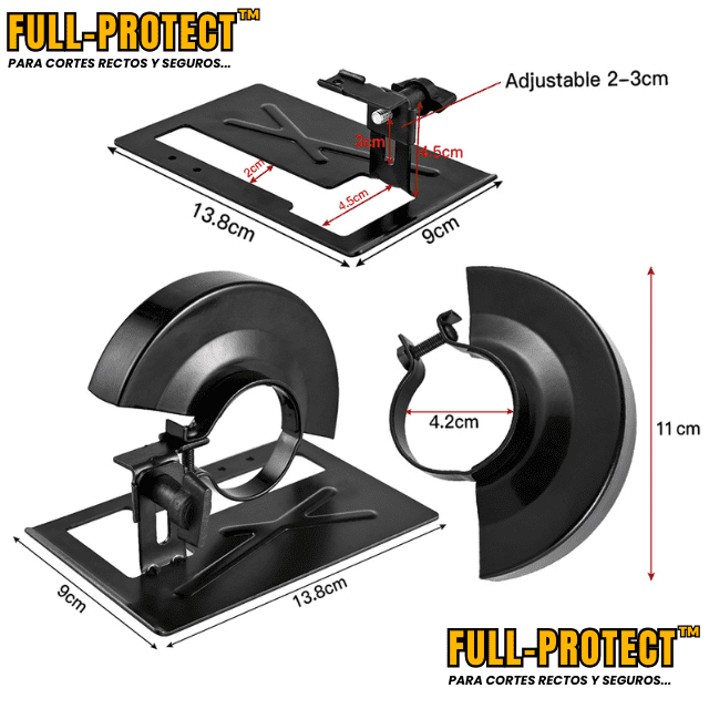 Base para Pulidora FULL.PROTECT™: Cortes Fáciles y Seguros ⚙🧰