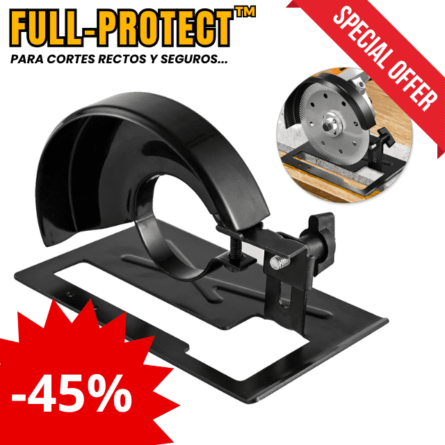 Base para Pulidora FULL.PROTECT™: Cortes Fáciles y Seguros ⚙🧰