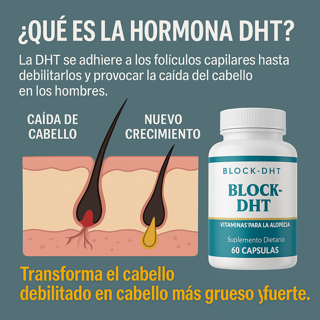 Block-DHT®: Recupera tu cabello en 8 semanas