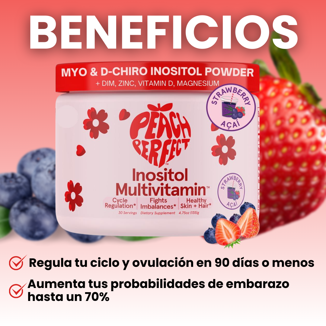 🍓Peach Fertility® – El multivitamínico que regula tu ciclo y aumenta tus posibilidades de embarazo