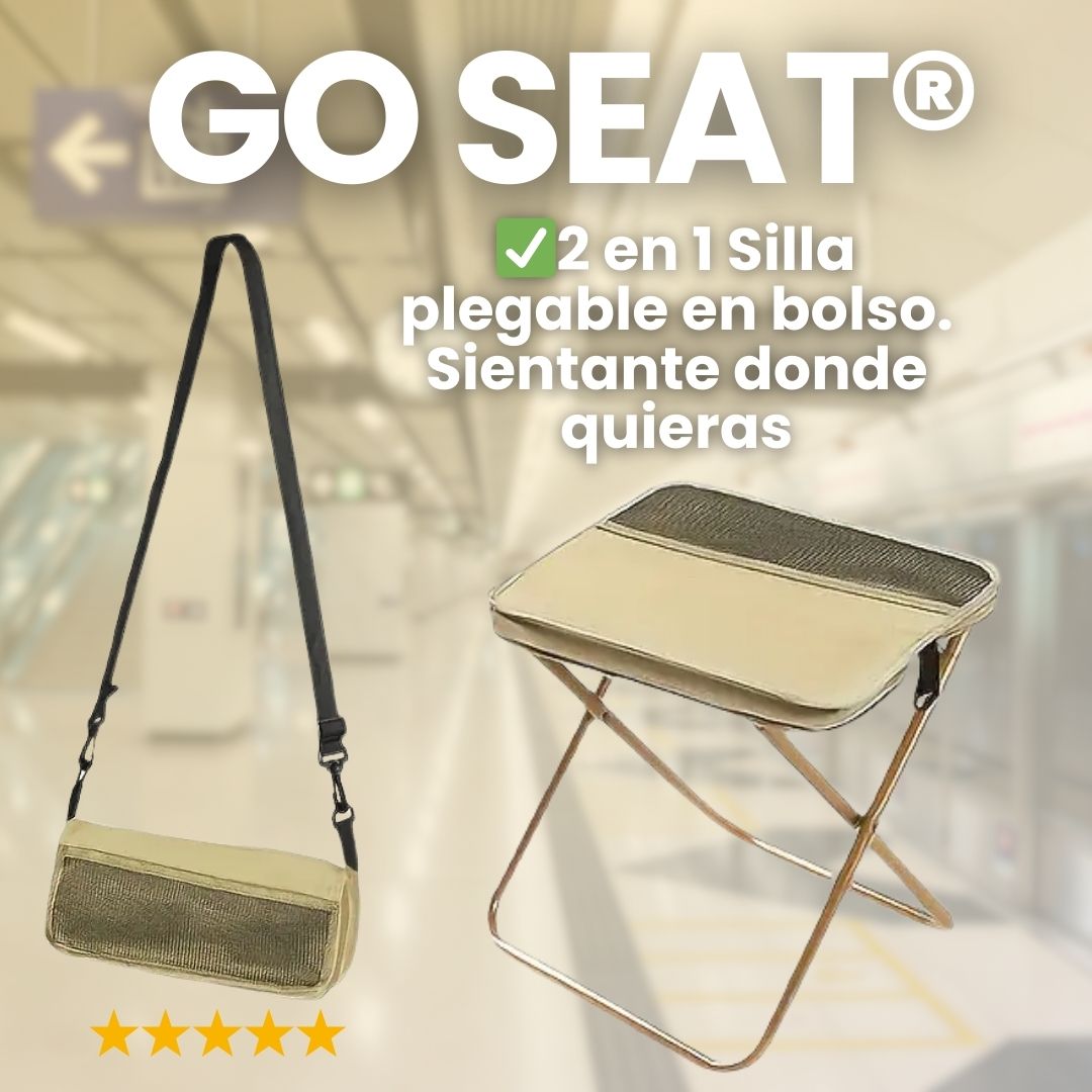 Go seat®- Sientate en cualquier lugar con la silla plegable de hierro