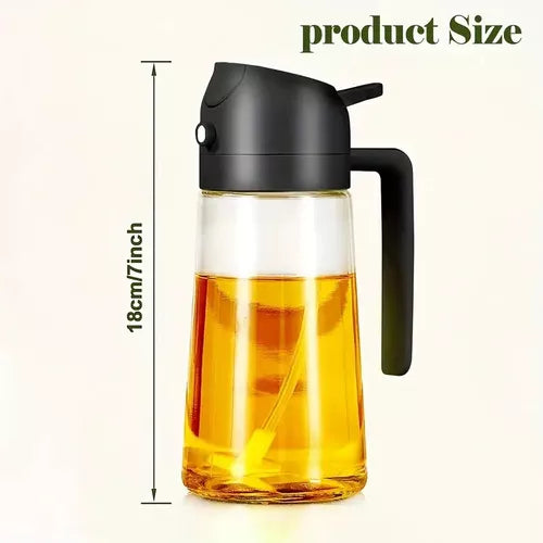 Oilpress® Spray Dosificador deAceite para Cocina 600mL (En Cristal)