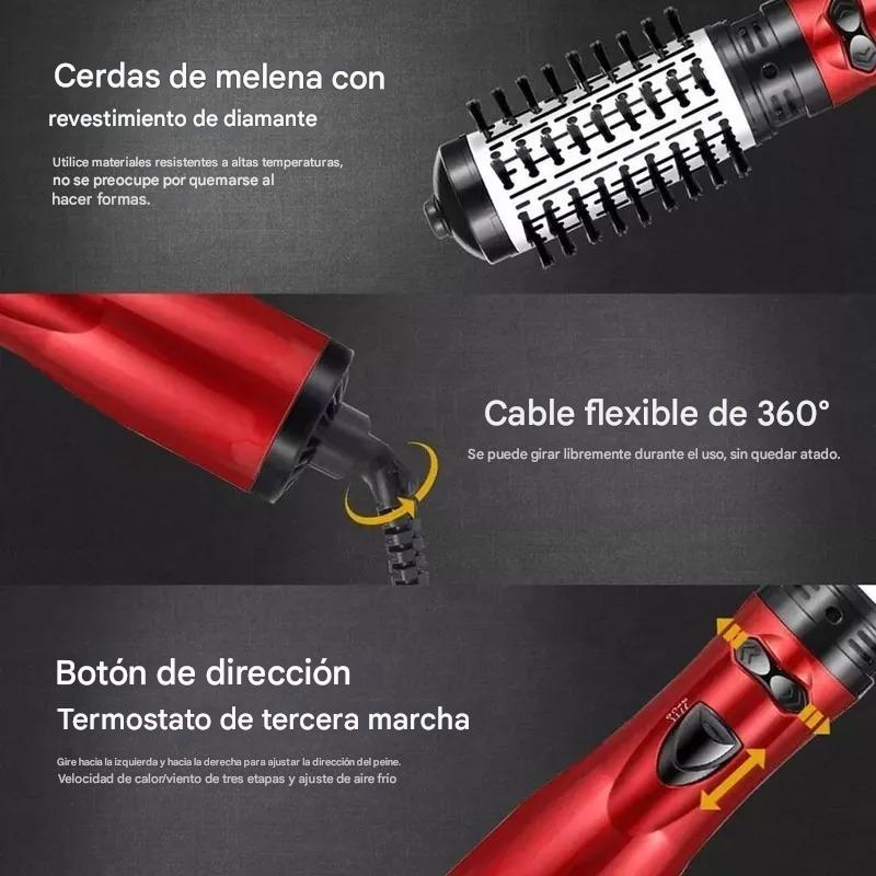 Cepillo Eléctrico Rotativo: Secado y Alisado De Cabello En Segundos.