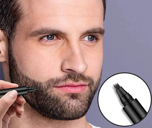 Boligrafo Lapiz Perfilador Barba Profesional + Cepillo