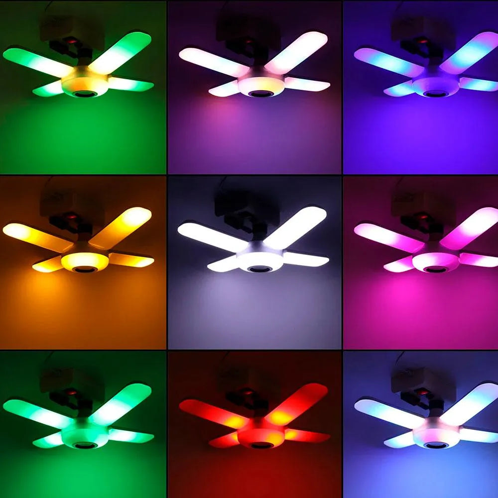 Bombillo Parlante De Aspas Rgb