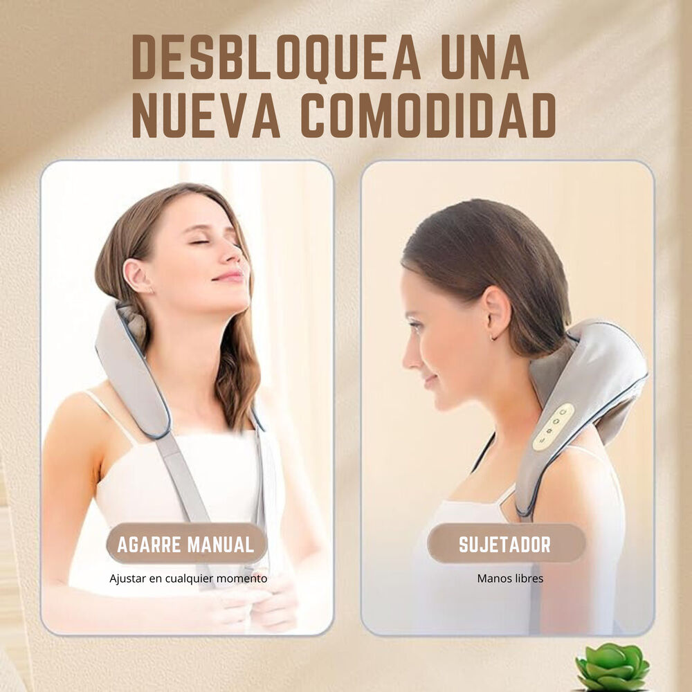 CalmaActiva®: Masajeador de Cuello Recargable