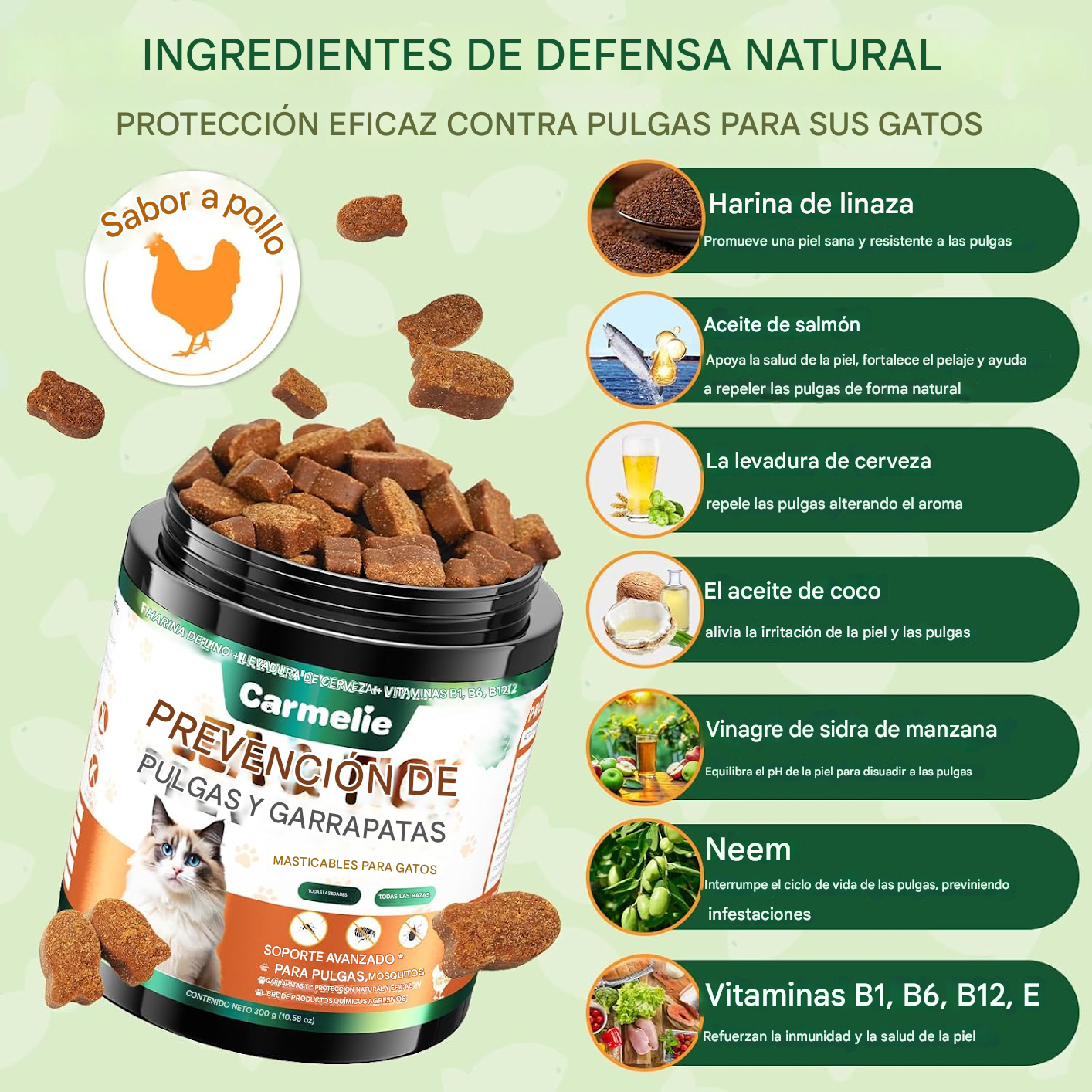 🐾 GarraProtect – Las croquetas que elimina y previene pulgas en tu mascota en 7 dias (200 croquetas)