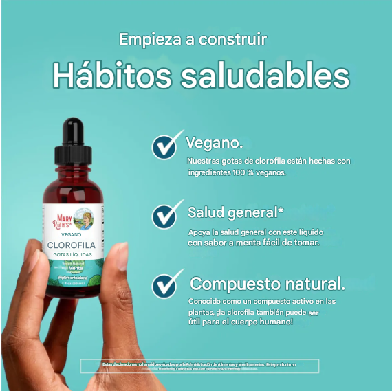Clorofila Vegana MaryRuth Elimina la Hinchazón abdominal en 7 Días