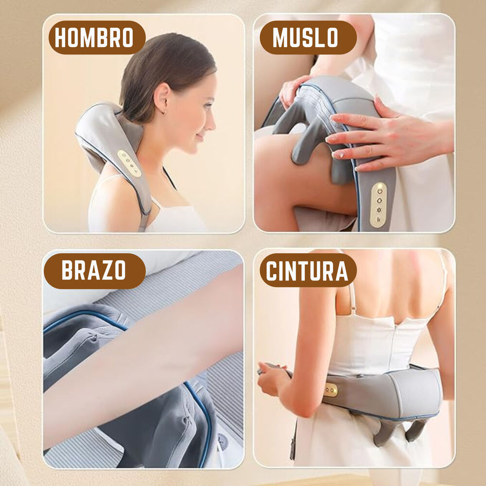CalmaActiva®: Masajeador de Cuello Recargable