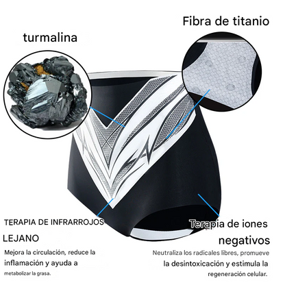 Pantalones cortos moldeadores de turmalina y fibra de titanio avanzados