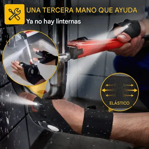 Guantes Impermeables con Linterna LED