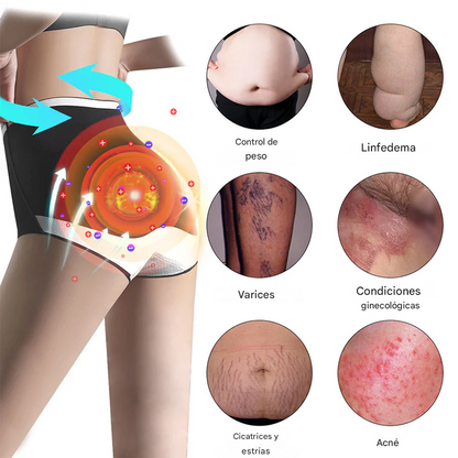 Pantalones cortos moldeadores de turmalina y fibra de titanio avanzados