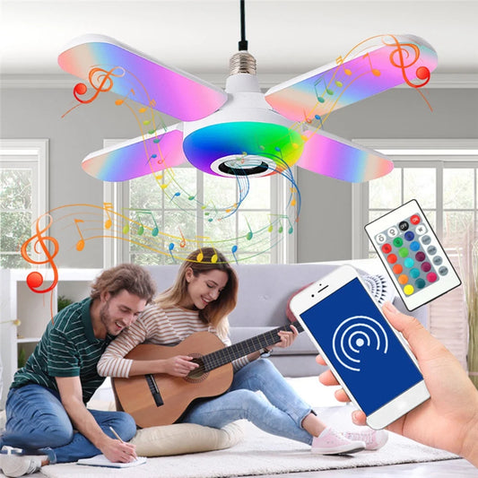 Bombillo Parlante De Aspas Rgb