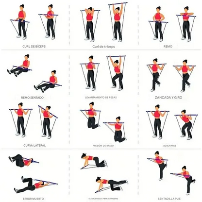 Barra de Pilates Multifuncional Fitzen®