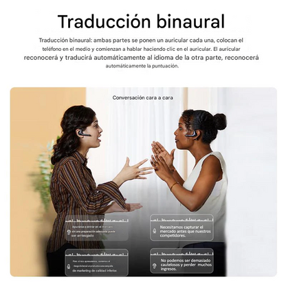 Auriculares con Traductor de IA LinguaGo®