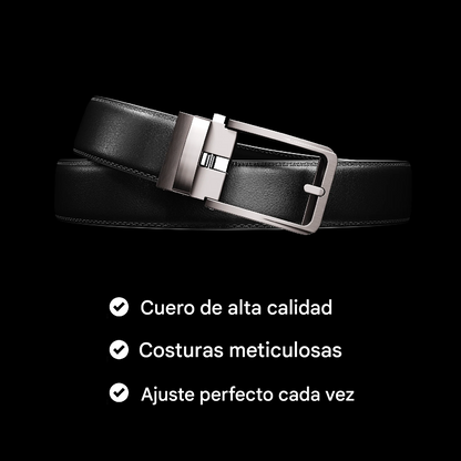 Cinturón de Cuero con Hebilla Automática Monarca Belt®