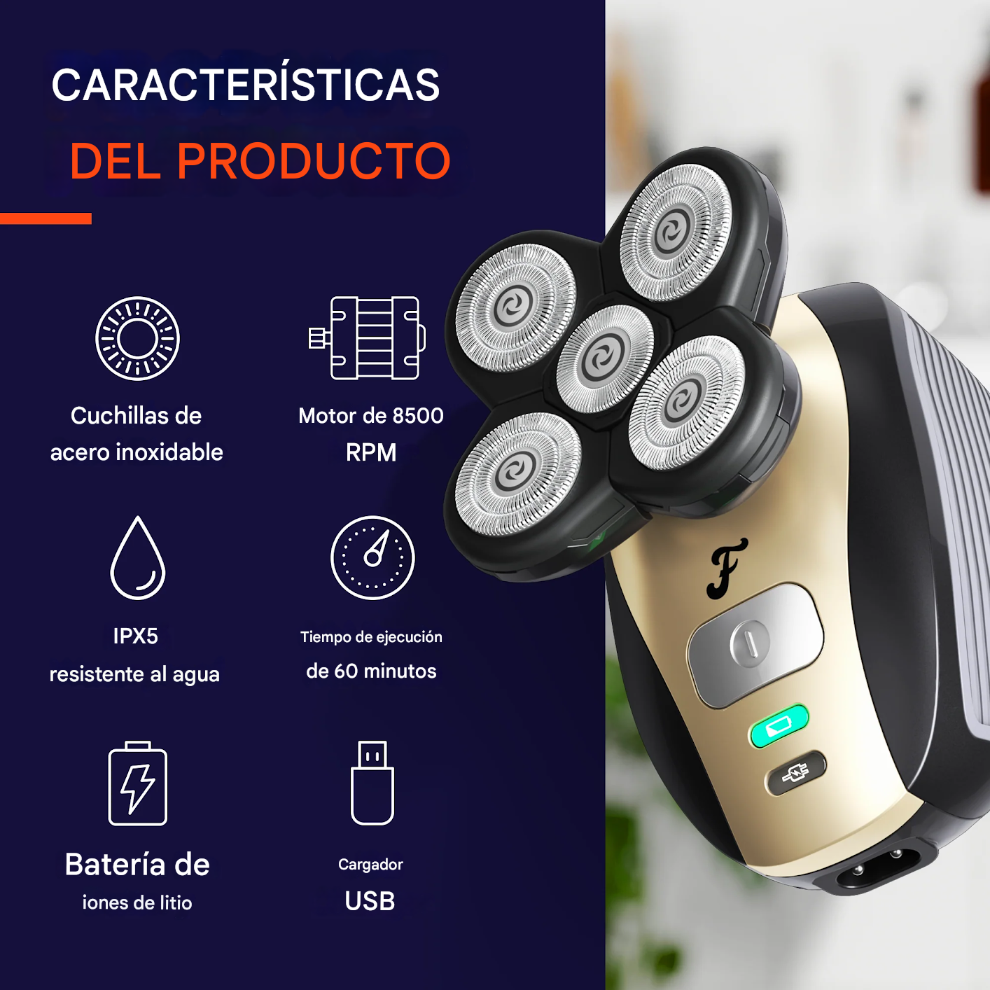 Afeitadora Para Calvos Zero®: Afeitado al ras, sin cortes ni irritaciones
