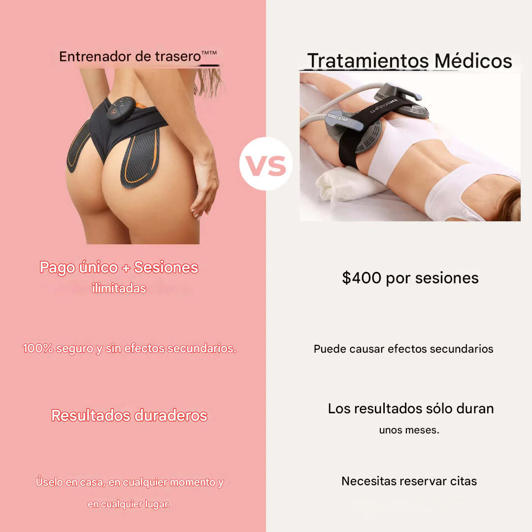 Entrenador de glúteos redondos y tonificados