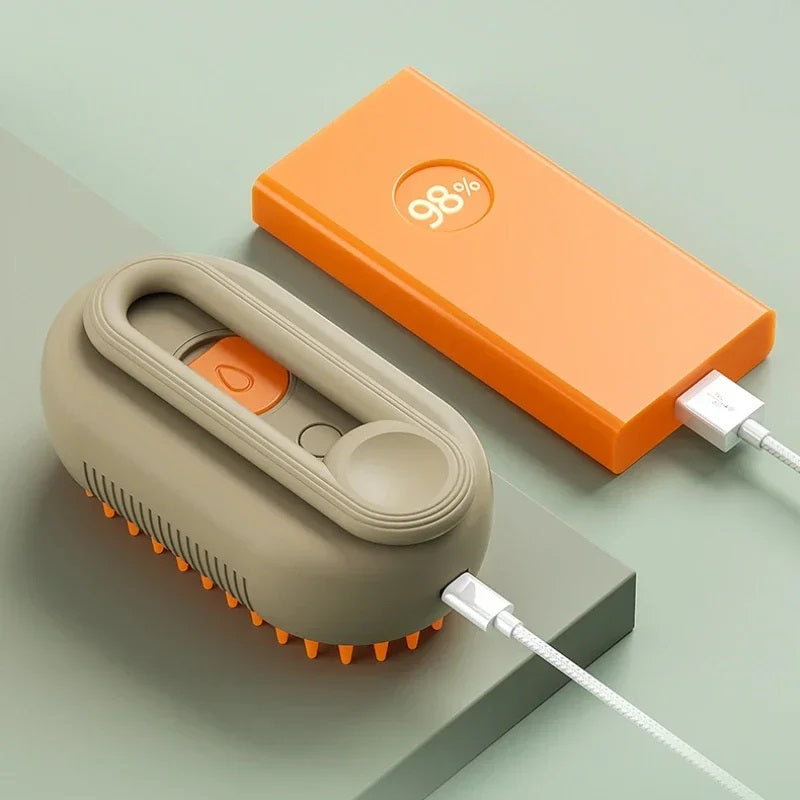 Cepillo Para Mascotas A Vapor Con Manija
