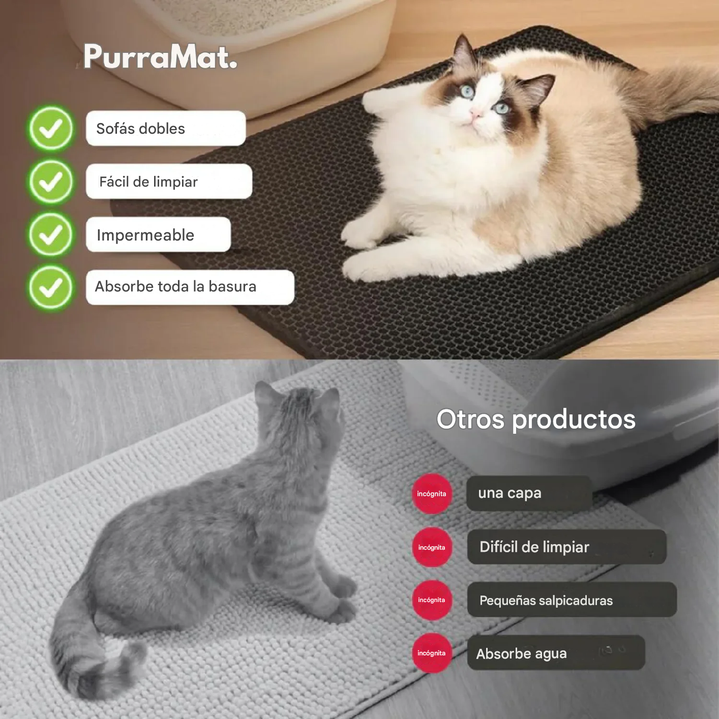 Tapete Para Gato Arenero
