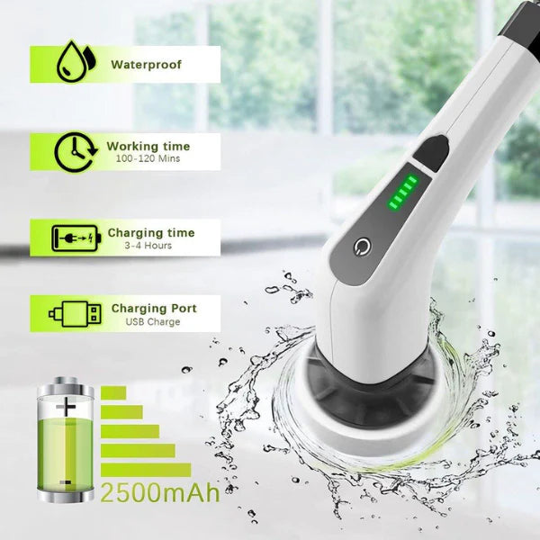 Cepillo de Limpieza Eléctrico Rotativo 9 en 1