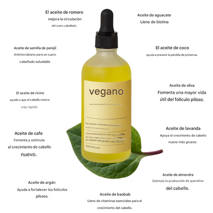 Veganic® Aceite natural para el crecimiento del cabello