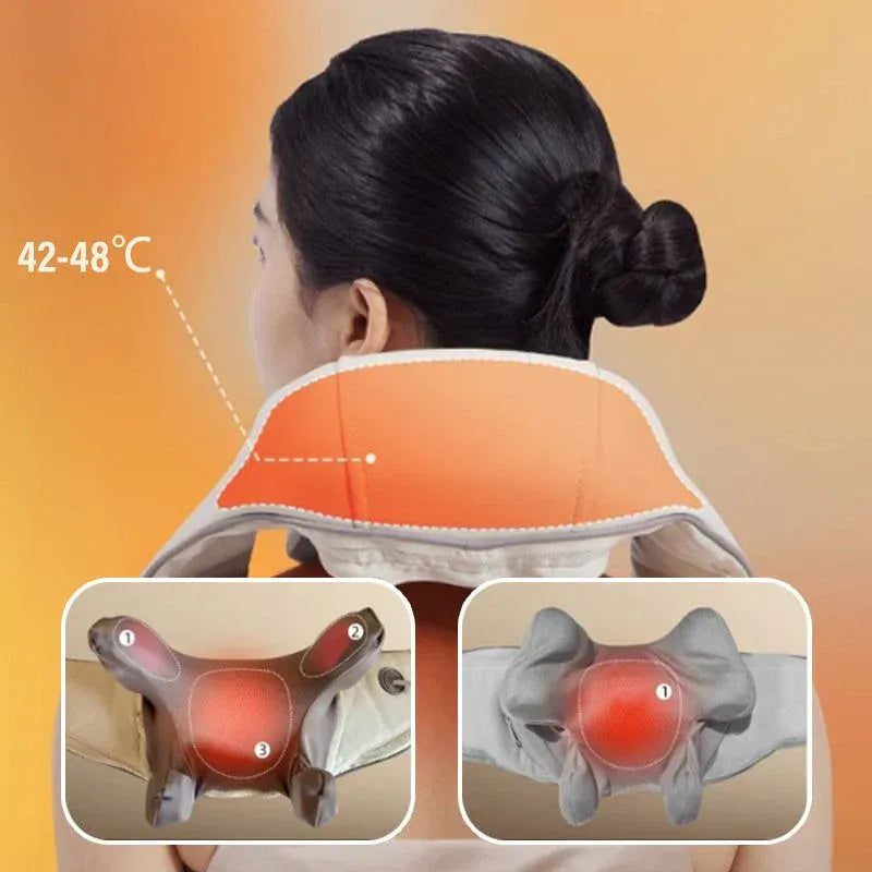 CalmaActiva®: Masajeador de Cuello Recargable
