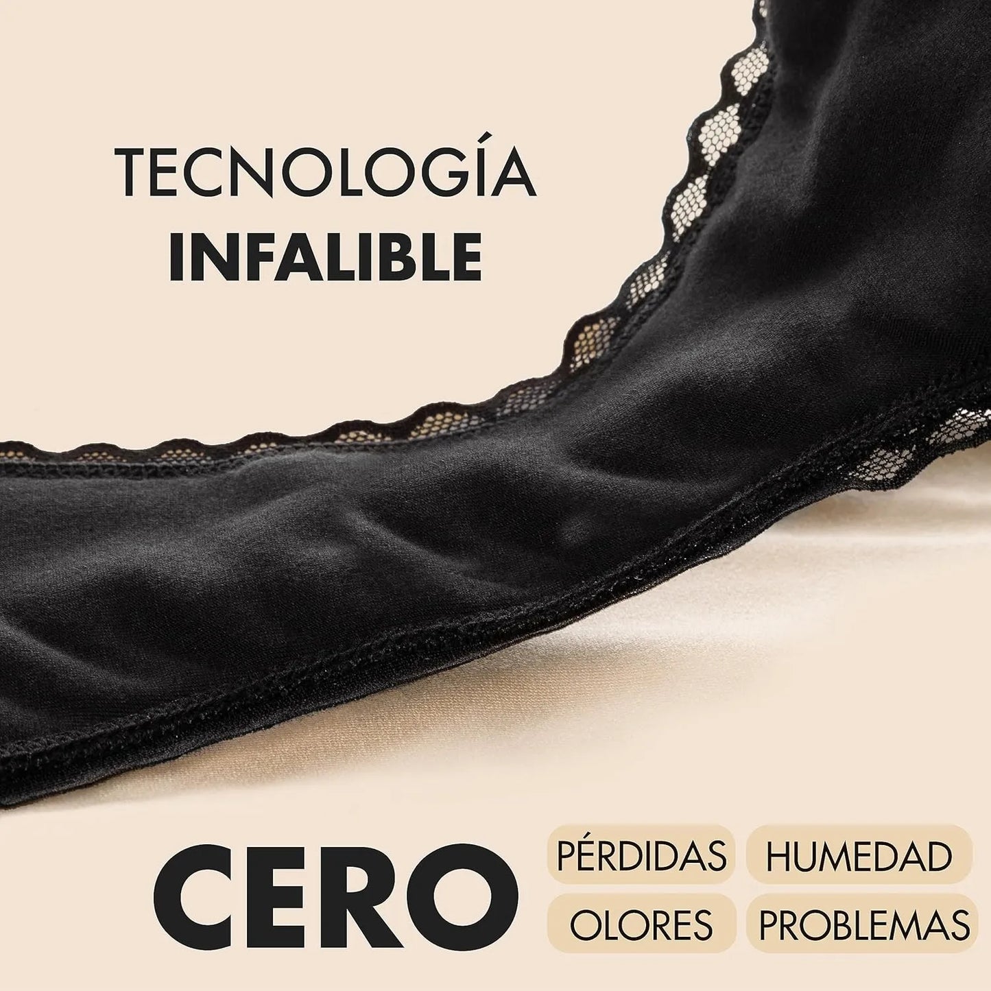 Bragas a prueba de fugas de cintura alta