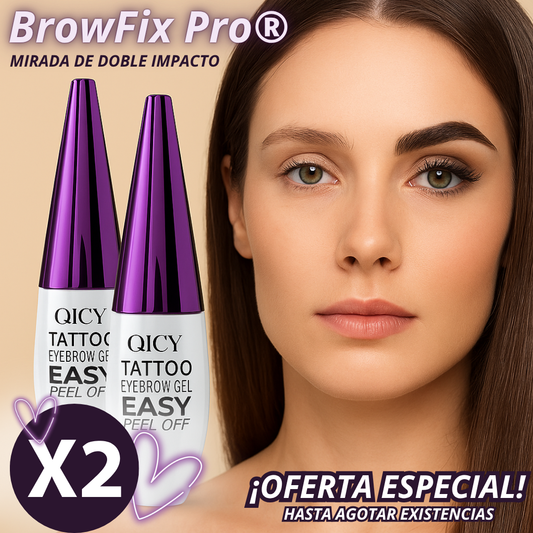 ¡SUPER OFERTA BrowFix Pro®!: Cejas definidas, Doble impacto. (x2 Frascos + Ebook Maquillaje + Receta Tonico crece pestañas)