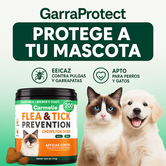 🐾 GarraProtect – Las croquetas que elimina y previene pulgas en tu mascota en 7 dias (200 croquetas)