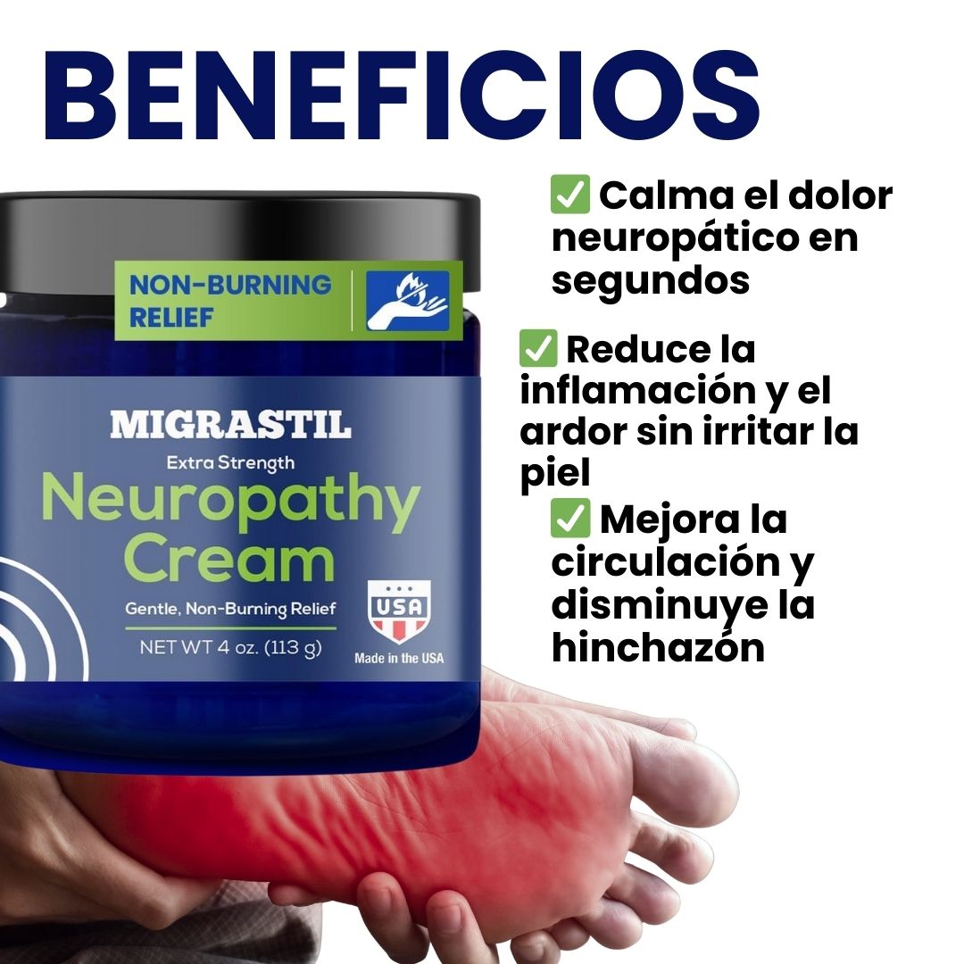 CREMA MIGRASTIL | ALIVIA EL HORMIGUEO Y LA NEUROPATIA AL INSTANTE OFERTA 2X1