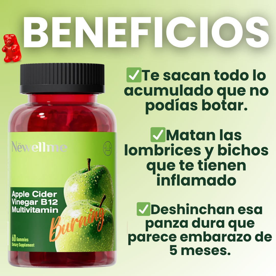 DetoxGummies™ Gomitas vinagre de manzana – Adiós estreñimiento e inflamación