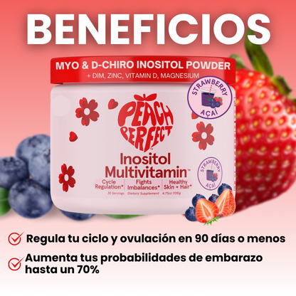 🍓Peach Fertility®  – El multivitamínico que regula tu ciclo y aumenta tus posibilidades de embarazo
