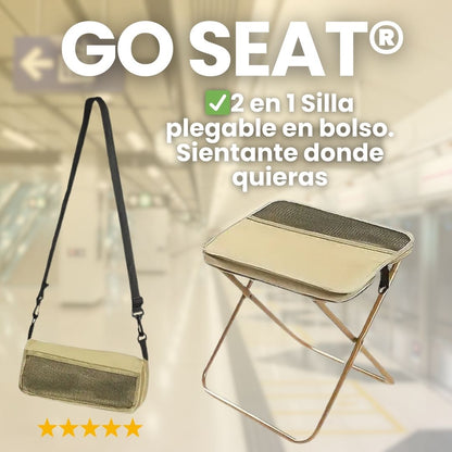 Go seat®- Sientate en cualquier lugar con la silla plegable de hierro