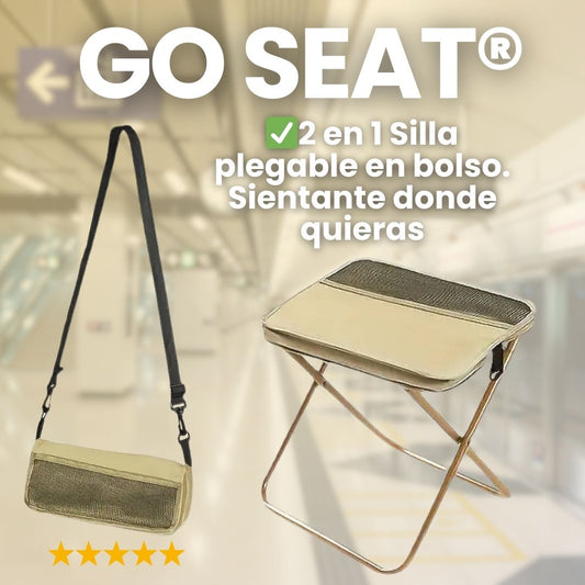 Go seat®- Sientate en cualquier lugar con la silla plegable de hierro