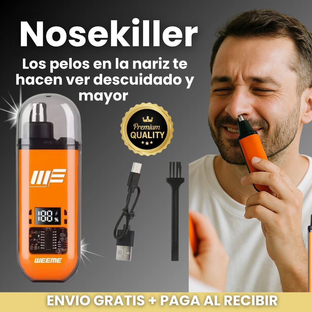 NoseKiller — La afeitadora que elimina esos pelos de nariz y orejas en 10 segundos