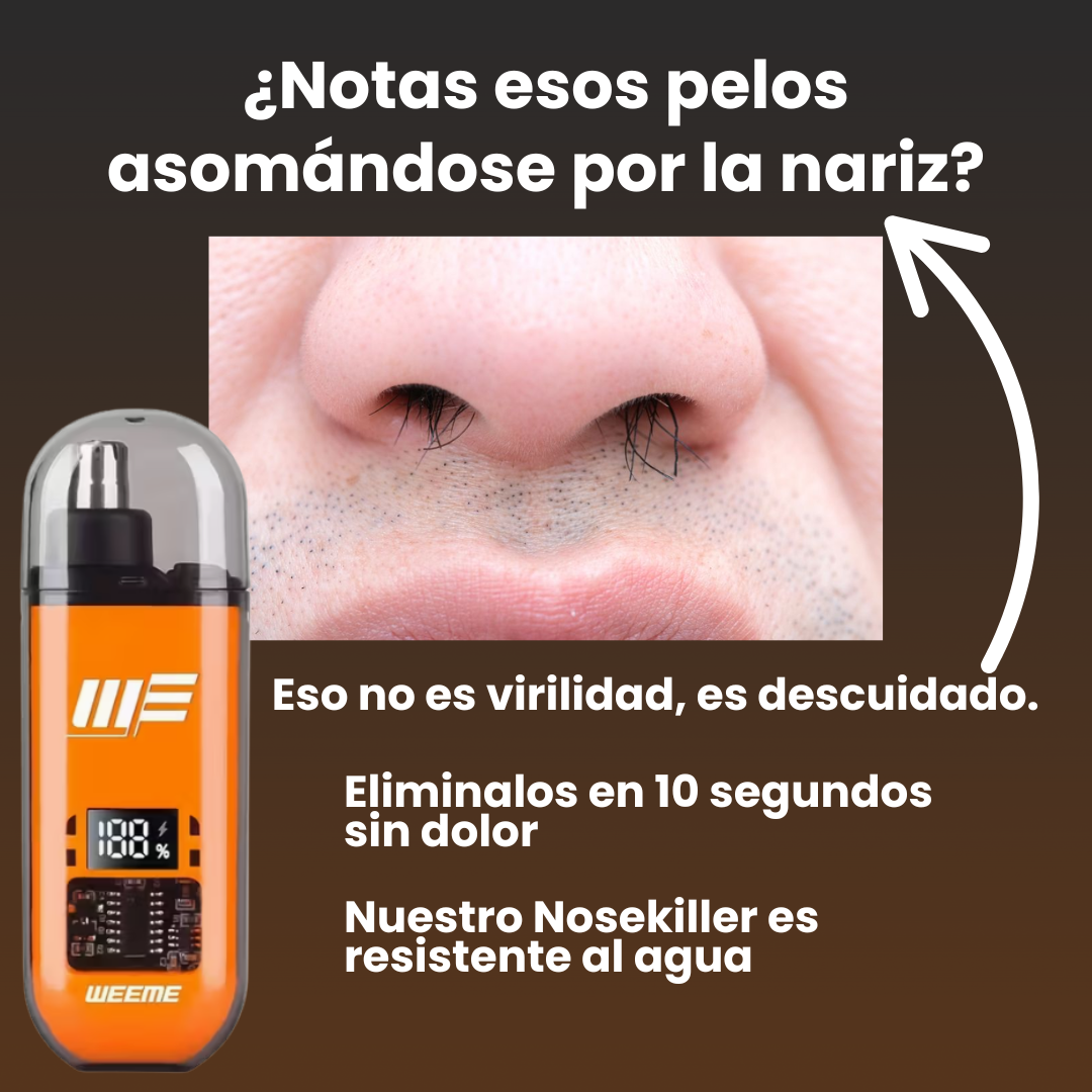 NoseKiller — La afeitadora que elimina esos pelos de nariz y orejas en 10 segundos