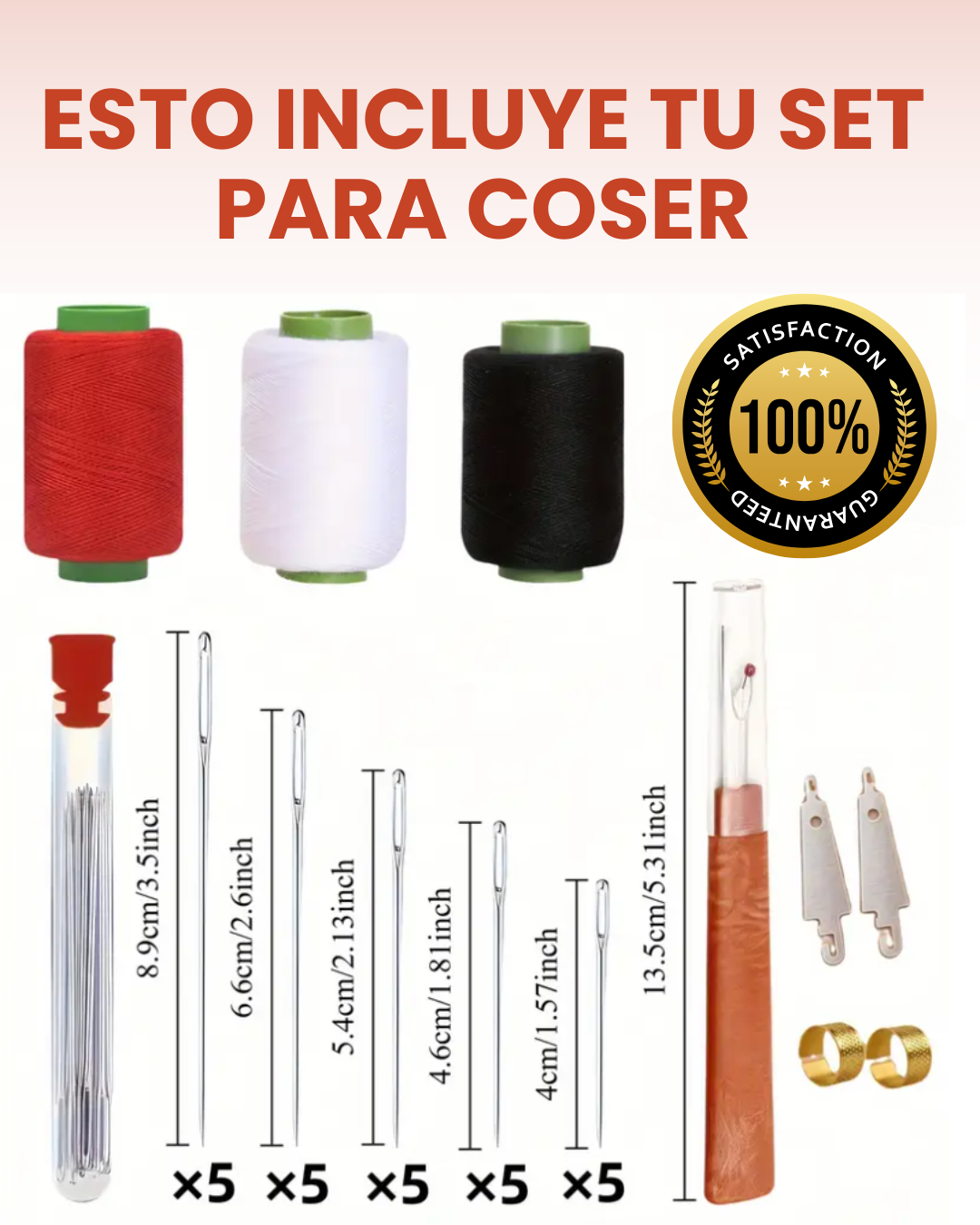 CosePro – Set de Costura 34 en 1 + PDF Gratis “Aprende a coser como un profesional”