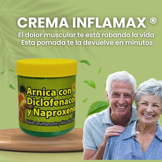 Crema Inflamax ® Elimina dolores musculares crónicos en minutos, no en semanas