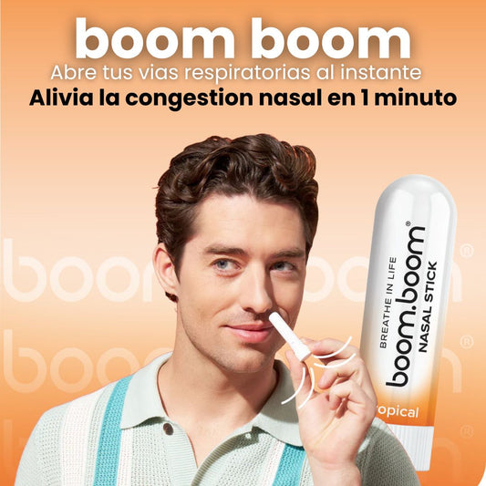 Respira sin esfuerzo y recupera tu vida con BOOMBOOM® (4 olores)