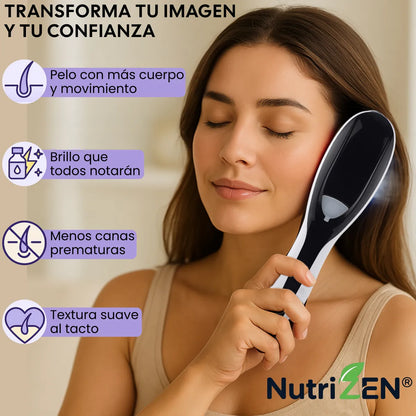 Cepillo Capilar Anticaída Led - Masaje de Vibración y Vapor